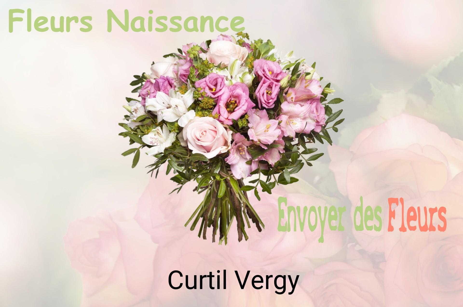 Bouquet de fleurs de naissance livré à Curtil-Vergy